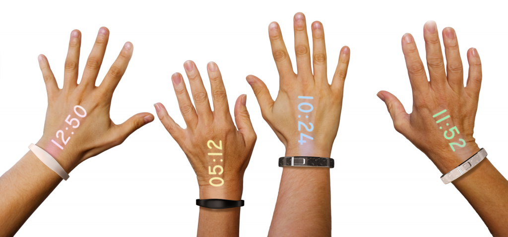 The Amazing Smartwatch Bracelet that projects time on your skin - Ritot