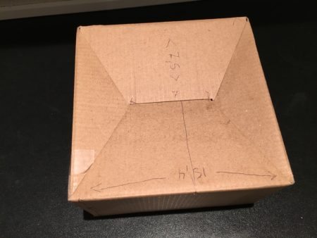 bottom Free Cardboard box design - DIY stencil pdf - for 4 glasses of whiskey or rum package