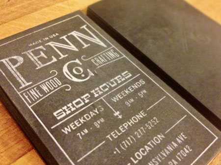 black wood business card designs