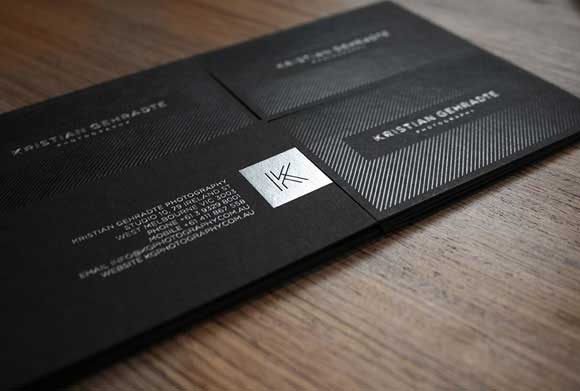 black business card designs