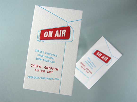on air business card designs