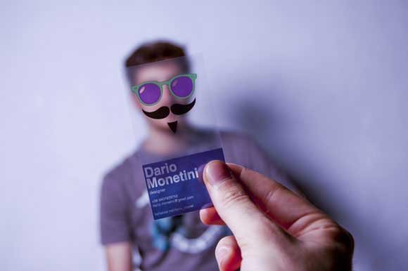 funny face business card designs