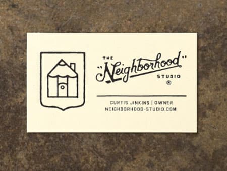 neighborhood business card designs