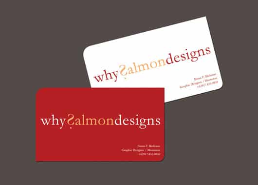 why salmondesigns  business card designs