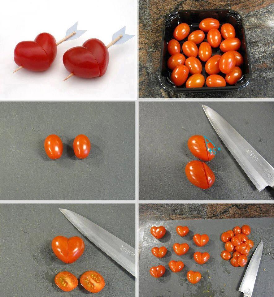 how to make your own tomato heart to your love - romantic
