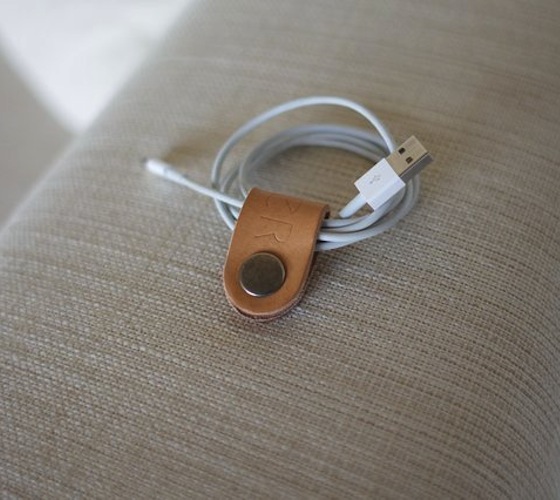 Leather-Cable-Holder