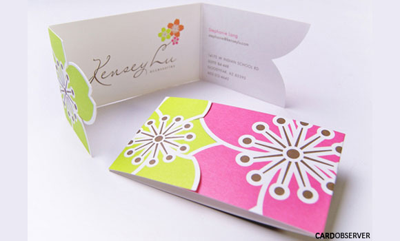 flower business card designs