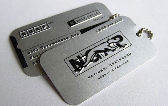 aluminium business card designs