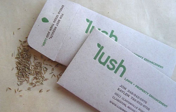 grass seed business card designs