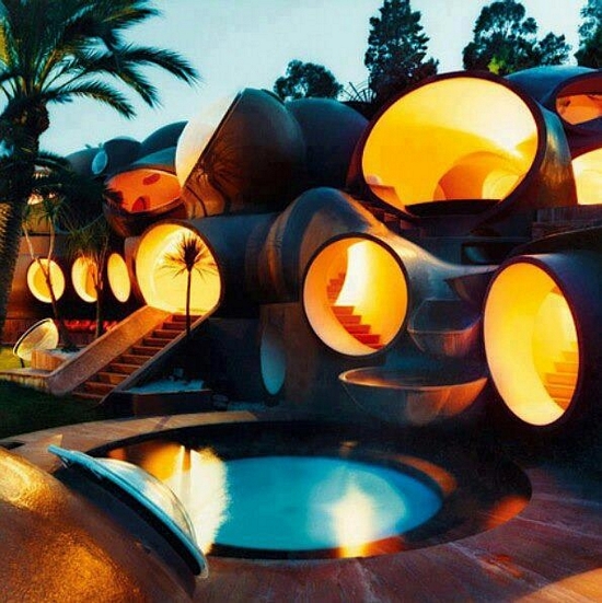 crazy designed hotel tubes